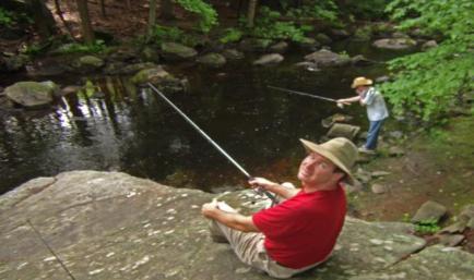 Men fishing